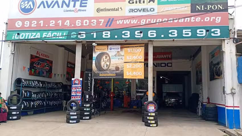 Avante Llantas Suc. Bodega Coatzacoalcos