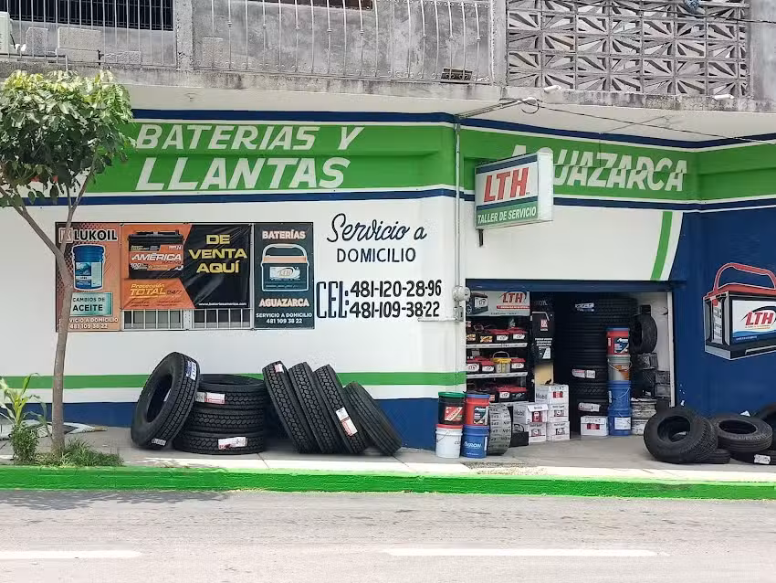 Bater&iacute;as y llantas Aguazarca