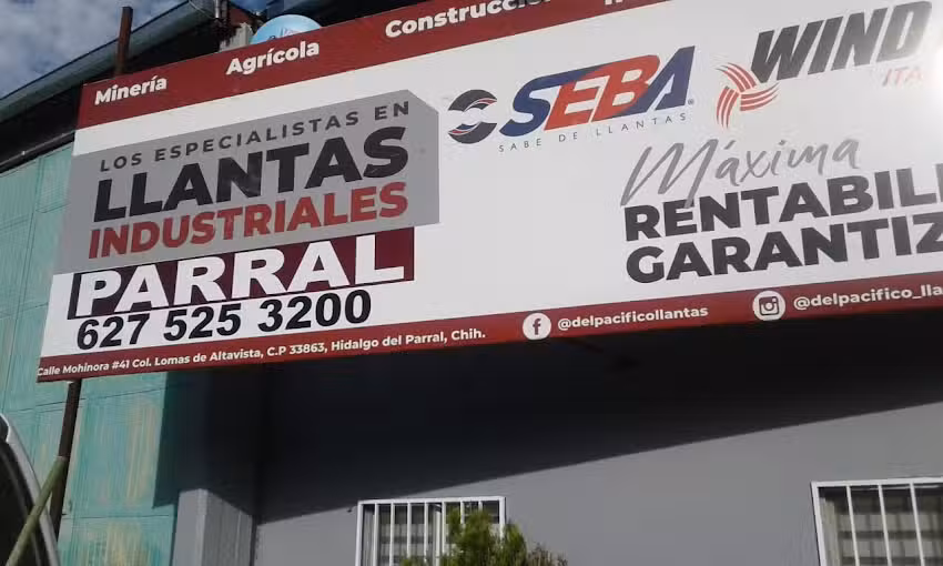 Llantas Industriales del Pac&iacute;fico Suc. Parral