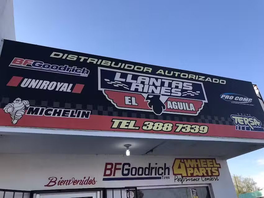 LLANTAS Y RINES EL &Aacute;GUILA PUERTO PE&Ntilde;ASCO