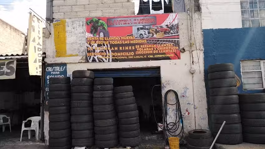 Llantera Carrera &ldquo;Llantas nuevas y de uso de todas las medidas se reparan rines y llantas&rdquo;
