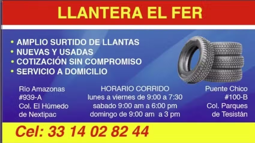 LLANTERA EXPRESS EL FER 🛻