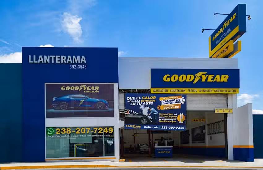 Llantera Goodyear Tehuac&aacute;n