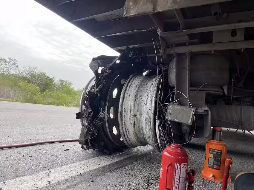 Llantera m&oacute;vil autopista