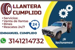 Llantera movil cumplido