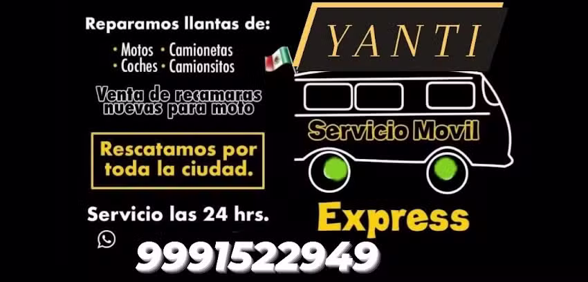 Llantera movil emergencias 24 HRS