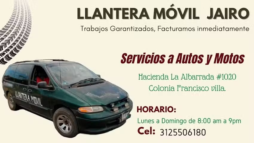 Llantera M&oacute;vil Jairo