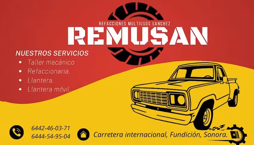 LLANTERA REMUSAN (Refacciones multiservicios S&aacute;nchez )