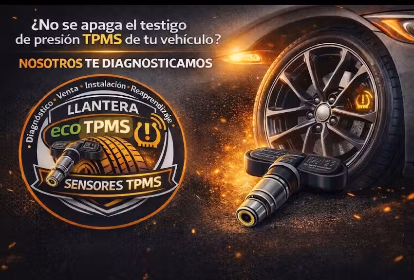 SENSORES TPMS VENTA Y PROGRAMACION , LLANTERA ECO LLANTAS , SERVICIO DE NITROGENO