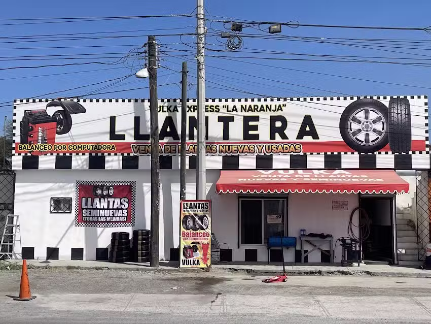 Vulka La Naranja, LLANTERA, venta de llantas nuevas y semi nuevas